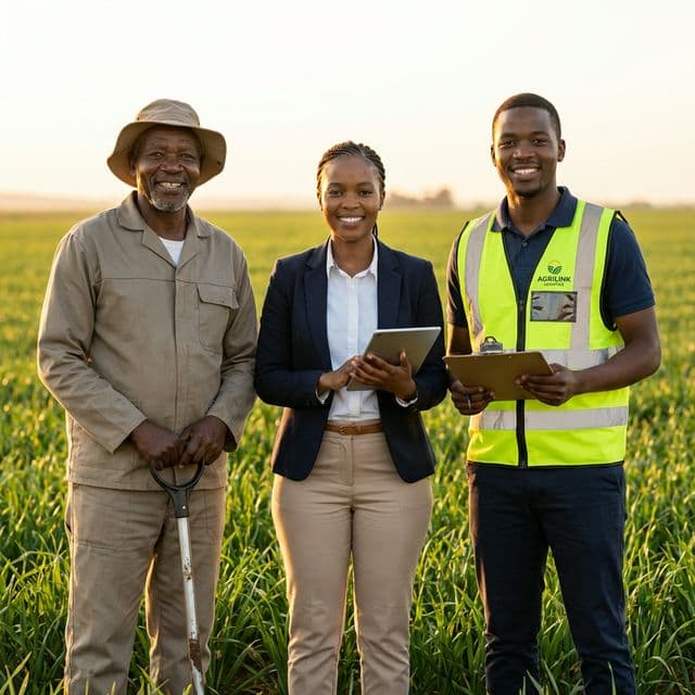 Diverse Agricultural Professionals Partnering